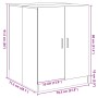 Sonoma oak washing machine cabinet 70.5x71.5x91.5 cm by , Accessories for washing machines and dryers - Ref: Foro24-849649, P...