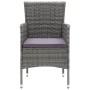 Garden dining chairs 4 units gray synthetic rattan by vidaXL, Garden chairs - Ref: Foro24-310563, Price: 271,96 €, Discount: %