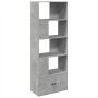 Estantería de madera de ingeniería gris hormigón 70x36x189 cm de , Librerías y estanterías - Ref: Foro24-3295320, Precio: 126...