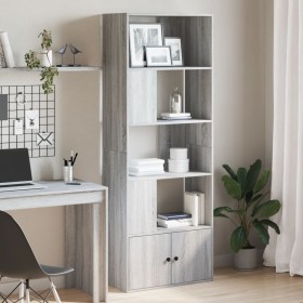 Estantería madera de ingeniería gris Sonoma 70x36x189 cm de , Librerías y estanterías - Ref: Foro24-3295322, Precio: 128,99 €...