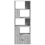 Estantería madera de ingeniería gris Sonoma 70x36x189 cm de , Librerías y estanterías - Ref: Foro24-3295322, Precio: 129,16 €...