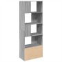 Engineered wood Sonoma gray bookshelf 70x36x189 cm by , Bookcases and shelves - Ref: Foro24-3295322, Price: 128,99 €, Discoun...