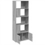 Engineered wood Sonoma gray bookshelf 70x36x189 cm by , Bookcases and shelves - Ref: Foro24-3295322, Price: 128,99 €, Discoun...