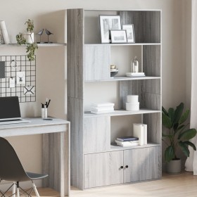 Engineered wood bookshelf in Sonoma gray, 100x36x189 cm by , Bookcases and shelves - Ref: Foro24-3295329, Price: 153,99 €, Di...