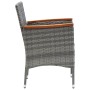 Garden dining chairs 4 units gray synthetic rattan by vidaXL, Garden chairs - Ref: Foro24-310567, Price: 248,92 €, Discount: %