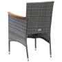 Garden dining chairs 4 units gray synthetic rattan by vidaXL, Garden chairs - Ref: Foro24-310567, Price: 248,92 €, Discount: %