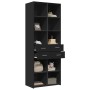 Aparador alto madera de ingeniería negro 70x42,5x185 cm de , Aparadores - Ref: Foro24-3281463, Precio: 190,99 €, Descuento: %