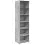 Aparador alto madera de ingeniería gris 50x41x185 cm de , Aparadores - Ref: Foro24-3281683, Precio: 125,62 €, Descuento: %