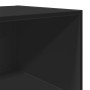 Tall black engineered wood sideboard 45x41x185 cm by , Sideboards - Ref: Foro24-3281674, Price: 121,01 €, Discount: %