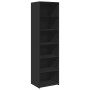 Aparador alto madera de ingeniería negro 50x41x185 cm de , Aparadores - Ref: Foro24-3281681, Precio: 129,81 €, Descuento: %