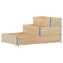 Raised flowerbed with 3 levels made of solid pine wood, 120x80 cm. by , Pots and planters - Ref: Foro24-4010309, Price: 83,30...