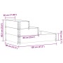 Raised flowerbed with 3 levels made of solid pine wood, 120x80 cm. by , Pots and planters - Ref: Foro24-4010309, Price: 83,30...