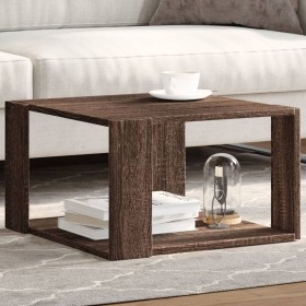 Engineered wood brown oak coffee table 51.5x51.5x30 cm by , Coffee table - Ref: Foro24-848142, Price: 41,01 €, Discount: %