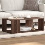 Engineered wood brown oak coffee table 89.5x48x30 cm by , Coffee table - Ref: Foro24-848156, Price: 55,26 €, Discount: %