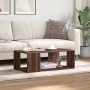 Engineered wood brown oak coffee table 89.5x48x30 cm by , Coffee table - Ref: Foro24-848156, Price: 55,26 €, Discount: %