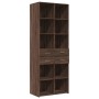 Aparador alto madera de ingeniería marrón roble 70x42,5x185 cm de , Aparadores - Ref: Foro24-3281468, Precio: 191,31 €, Descu...