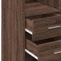 Aparador alto madera de ingeniería marrón roble 70x42,5x185 cm de , Aparadores - Ref: Foro24-3281468, Precio: 191,31 €, Descu...