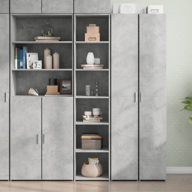 Tall gray engineered wood sideboard 40x41x185 cm by , Sideboards - Ref: Foro24-3281669, Price: 109,41 €, Discount: %