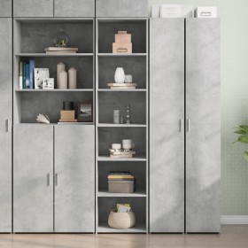 Tall engineered wood sideboard in gray concrete 45x41x185 cm by , Sideboards - Ref: Foro24-3281676, Price: 116,97 €, Discount: %