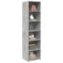 Aparador alto madera de ingeniería gris hormigón 45x41x185 cm de , Aparadores - Ref: Foro24-3281676, Precio: 116,99 €, Descue...