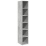 Aparador alto madera de ingeniería gris hormigón 30x41x185 cm de , Aparadores - Ref: Foro24-846414, Precio: 86,59 €, Descuent...