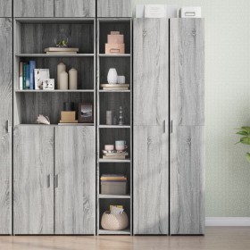 Aparador alto madera de ingeniería gris Sonoma 30x41x185 cm de , Aparadores - Ref: Foro24-846416, Precio: 101,99 €, Descuento: %