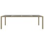 Mesa de jardín superficie de vidrio ratán sintético beige de vidaXL, Mesas de jardín - Ref: Foro24-310594, Precio: 181,88 €, ...