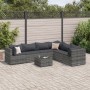 7-piece garden furniture set with gray synthetic rattan cushions by , Garden sets - Ref: Foro24-3308146, Price: 490,96 €, Dis...