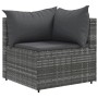 6-piece garden furniture set with gray synthetic rattan cushions by , Garden sets - Ref: Foro24-3308242, Price: 329,41 €, Dis...