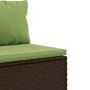 Garden furniture set, 6 pieces, with brown synthetic rattan cushions. by , Garden sets - Ref: Foro24-3308214, Price: 465,27 €...