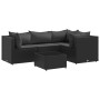 5-piece garden furniture set with black synthetic rattan cushions by , Garden sets - Ref: Foro24-3308083, Price: 350,14 €, Di...