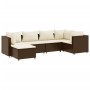 Set muebles de jardín 6 piezas y cojines ratán sintético marrón de , Conjuntos de jardín - Ref: Foro24-3308209, Precio: 419,1...