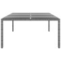 Mesa jardín vidrio templado ratán sintético gris 200x150x75 cm de vidaXL, Mesas de jardín - Ref: Foro24-310587, Precio: 233,9...