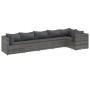 6-piece garden furniture set with gray synthetic rattan cushions by , Garden sets - Ref: Foro24-3308106, Price: 393,99 €, Dis...