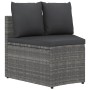 Gartensofa-Set mit Kissen, 2-teilig, graues synthetisches Rattan von vidaXL, Outdoor-Sofas - Ref: Foro24-310468, Preis: 220,7...