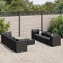 Gartenmöbel-Set 9-teilig mit schwarzen Polstern aus synthetischem Rattan von , Gartensets - Ref: Foro24-3308043, Preis: 707,0...