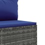 Garden furniture set 8 pieces and gray synthetic rattan cushions by , Garden sets - Ref: Foro24-3308199, Price: 492,57 €, Dis...