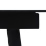 Garden dining table, black steel and glass, 190x90x74 cm. by vidaXL, Garden tables - Ref: Foro24-312159, Price: 184,44 €, Dis...