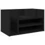 Organizador escritorio madera ingeniería negro 44,5x24x25 cm de , Clasificación y organización - Ref: Foro24-848039, Precio: ...