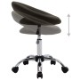 Silla de trabajo con ruedas cuero sintético marrón de , Sillas de oficina - Ref: Foro24-323666, Precio: 78,17 €, Descuento: %