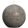 Bolsius Rustic ball candles grey taupe 6 units 80 mm by , Candles - Ref: Foro24-400718, Price: 16,40 €, Discount: %