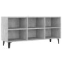 TV stand with gray concrete metal legs 103.5x30x50 cm by , TV Furniture - Ref: Foro24-805954, Price: 58,99 €, Discount: %