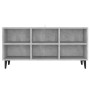 TV stand with gray concrete metal legs 103.5x30x50 cm by , TV Furniture - Ref: Foro24-805954, Price: 58,99 €, Discount: %