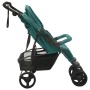 Carrito para gemelos de acero verde de , Cochecitos de bebé - Ref: Foro24-10246, Precio: 293,41 €, Descuento: %