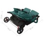 Carrito para gemelos de acero verde de , Cochecitos de bebé - Ref: Foro24-10246, Precio: 293,41 €, Descuento: %