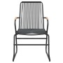 Garden chairs 4 units black PVC rattan 58x59x85.5 cm by vidaXL, Garden chairs - Ref: Foro24-312174, Price: 169,56 €, Discount: %