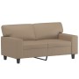 2-seater sofa with synthetic leather cushions in cappuccino color, 120 cm. by , Sofas - Ref: Foro24-3200865, Price: 249,48 €,...