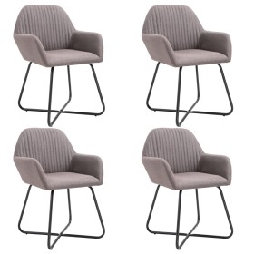 Dining chair, 4 units, in gray taupe fabric. by , dining chairs - Ref: Foro24-277112, Price: 422,99 €, Discount: %