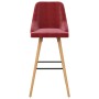 Kitchen stools 2 units red wine velvet by , Kitchen stools - Ref: Foro24-289468, Price: 168,30 €, Discount: %