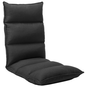 Folding black fabric floor lounger by , Floor chairs - Ref: Foro24-325241, Price: 103,29 €, Discount: %